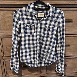 Abercrombie & Fitch Blue Checkered Shirt